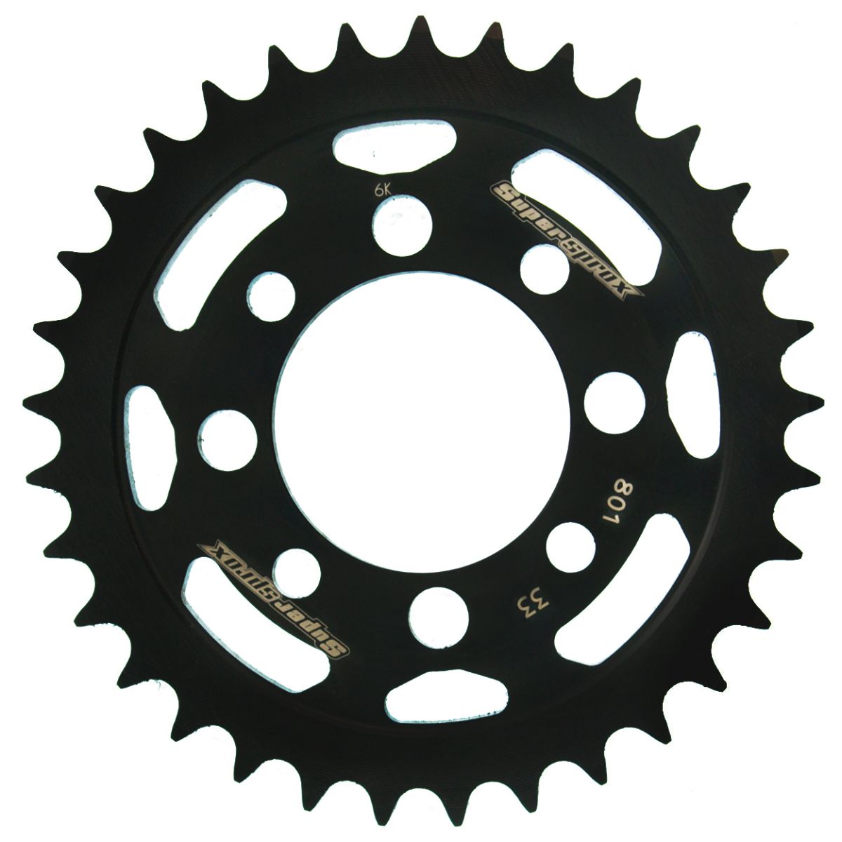 Rear sprocket SUPERSPROX RFE-801:33-BLK black 33T, 420