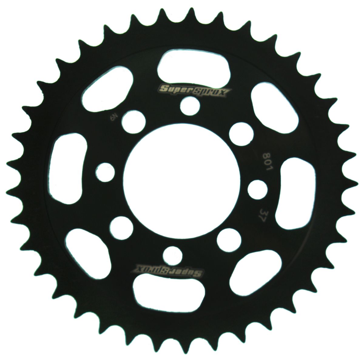 Rear sprocket SUPERSPROX RFE-801:37-BLK black 37T, 420