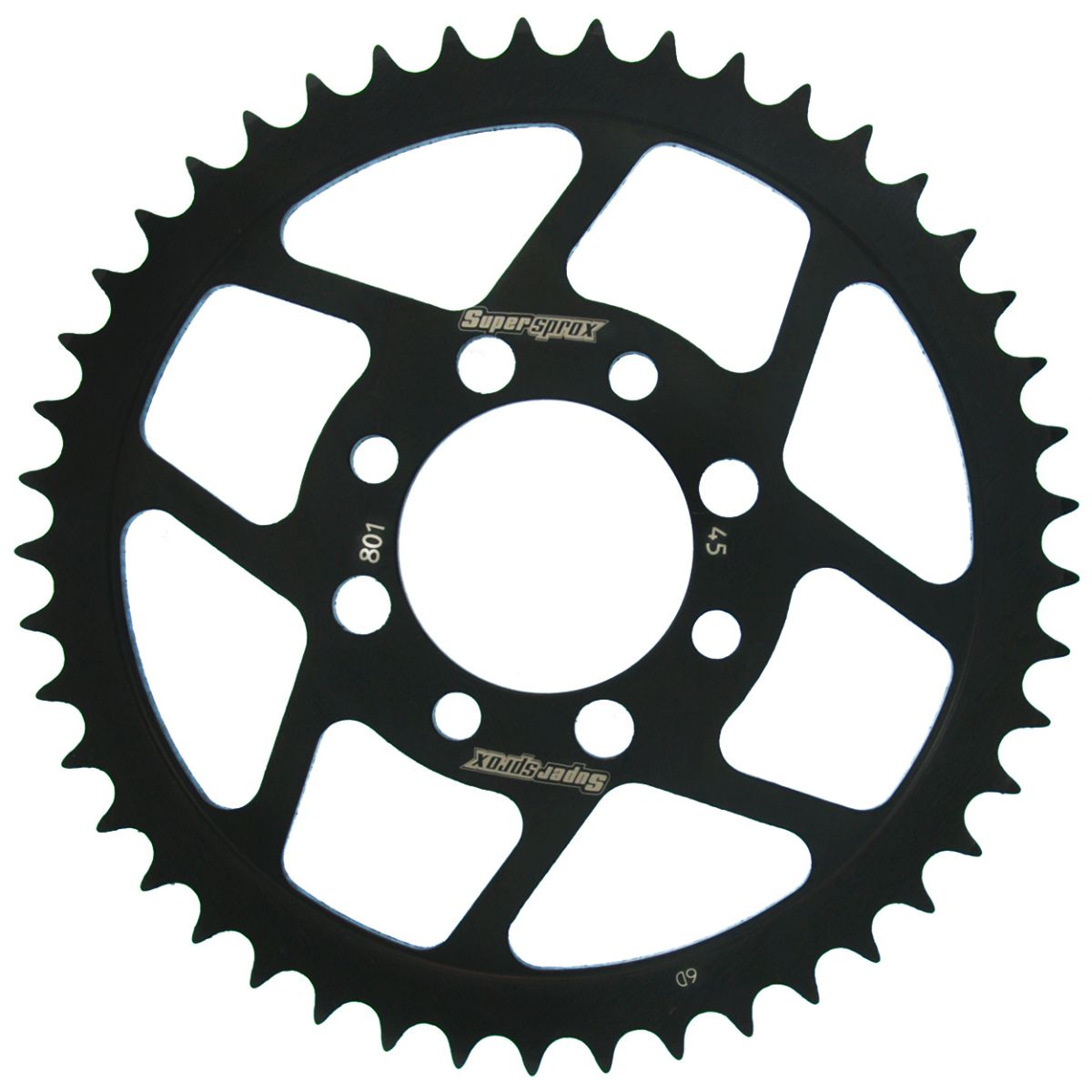 Rear sprocket SUPERSPROX RFE-801:45-BLK black 45T, 420