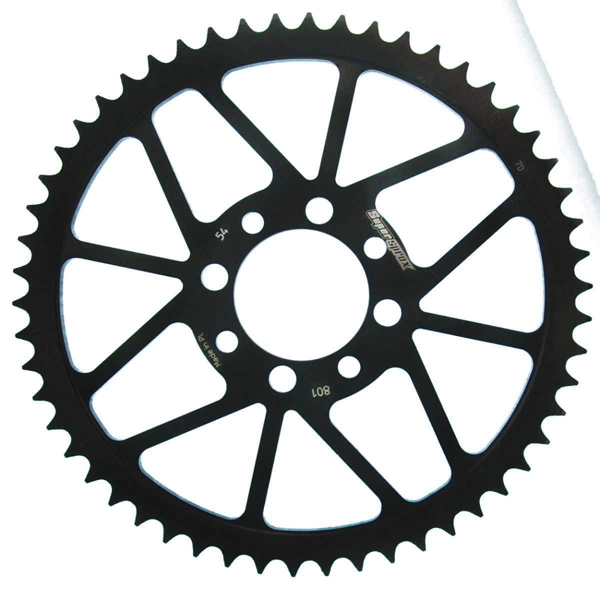 Rear sprocket SUPERSPROX RFE-801:54-BLK black 54T, 420