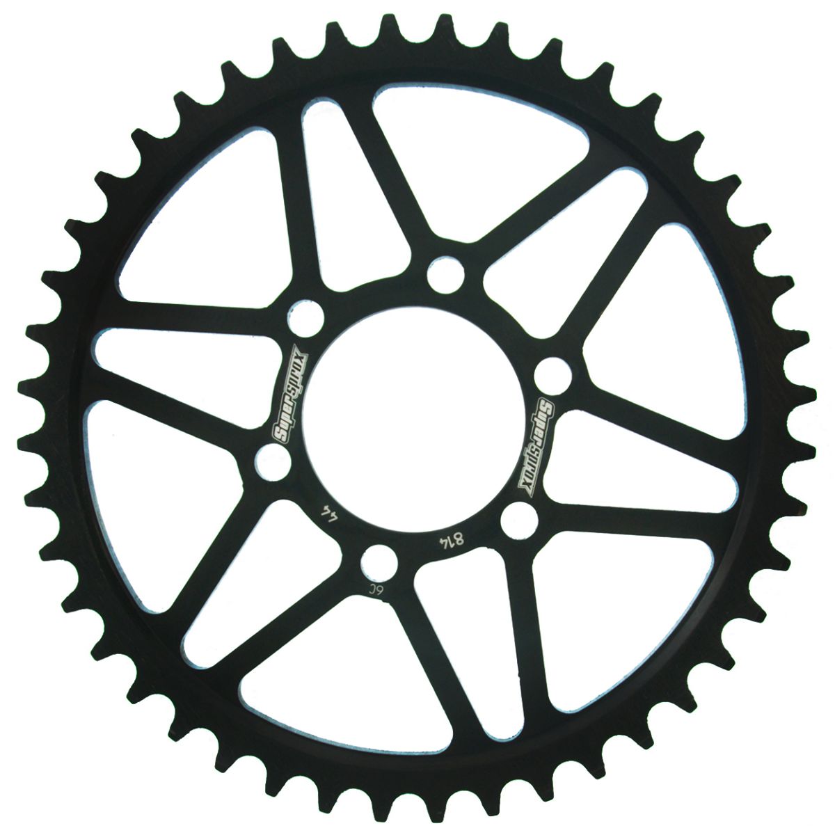 Rear sprocket SUPERSPROX RFE-814:44-BLK black 44T, 530