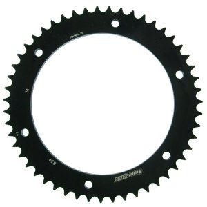 Rear sprocket SUPERSPROX RFE-839:51-BLK black 51T, 428