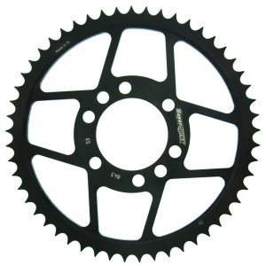 Rear sprocket SUPERSPROX RFE-843:53-BLK black 53T, 428