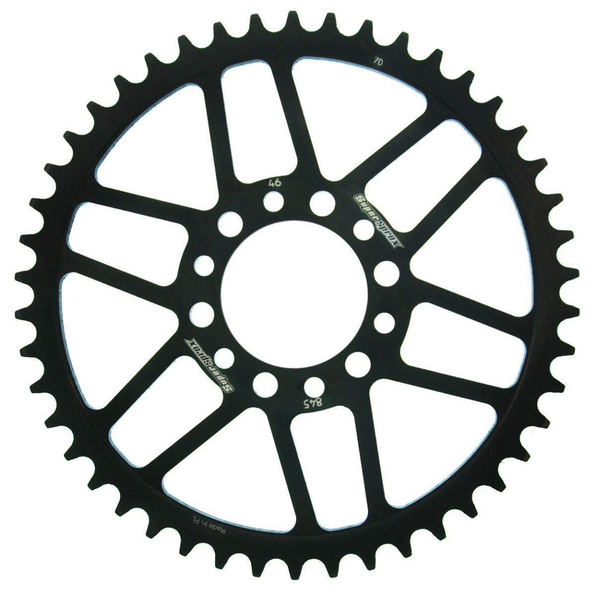 Rear sprocket SUPERSPROX RFE-845:46-BLK black 46T, 520