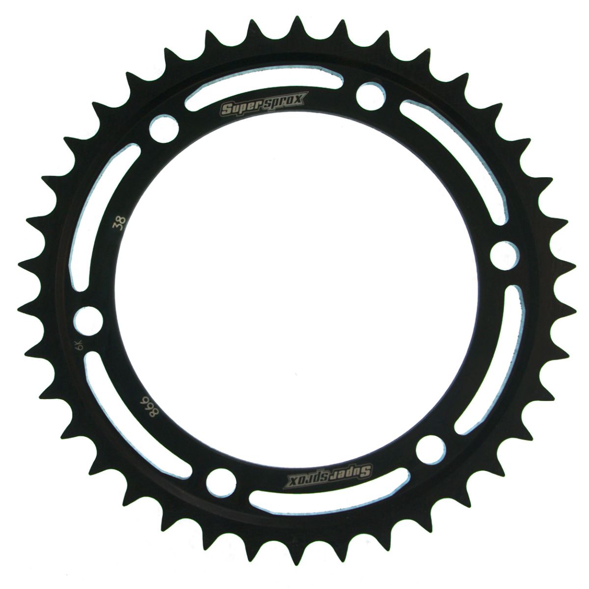 Rear sprocket SUPERSPROX RFE-866:38-BLK black 38T, 532